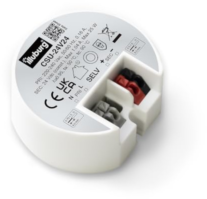 illuburg LED Trafo 24V 24W Flackerfrei für LED Strip Lampe LED Netzteil Treiber Transformator Driver Power Supply