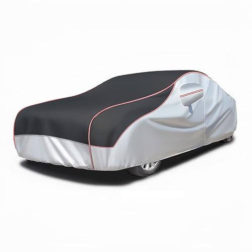 Autoabdeckung für Audi Q3(2012-2023),Im Freien abdeckplane Auto-Schutzhülle Anti-Hagel-Anti-UV-Baumwolle Autoplane Schnee-Regen-Staubschutz mit Reißverschluss