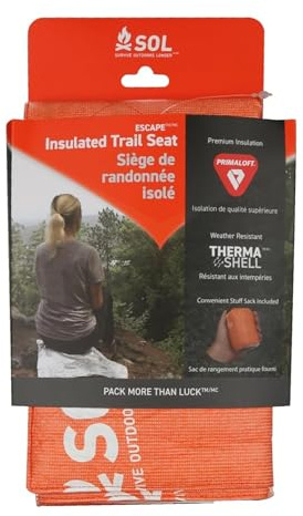 Sol Escape Insulated Trail Seat - Portable Cushion - Insulated Chair Pad - Comfortable Camping Seat Cushion - Lightweight & Foldable - Outdoor Gear - Camping & Hiking Essentials
