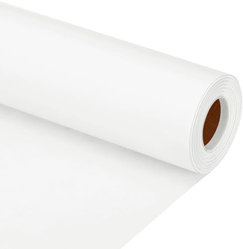 PATIKIL Zeichenpapierrolle 30cm x 15m Zeichenpapier 80 g/m² Papierrolle Kraftpapier Malpapier Skizzenpapier Bastelpapier für Staffelei Malen Handwerk Geschenkverpackung Weiß