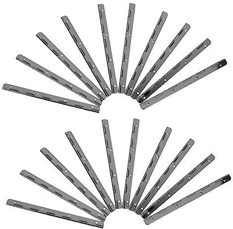 CIYODO 10 Pièces Lot De Charnières De Piano Charnières Affleurantes à Degrés Pour Boîtes Bois Et Portes Armoires