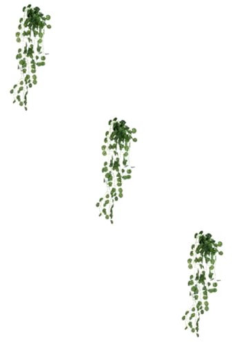 VOSAREA 3pcs Wall Hanging Rattan Plant Decor Emulated Fake Vine Pendant for Aesthetic Garden Ornament for Home and Party Decoration