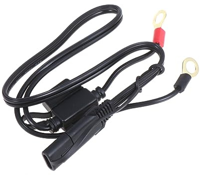 MOLUCKFU Motorradbatterie zum Batterieladen 12v Ladekabel aus Kunststoff und Metall Einfach zu Bedienen für Zuhause und Outdoor Einsatz