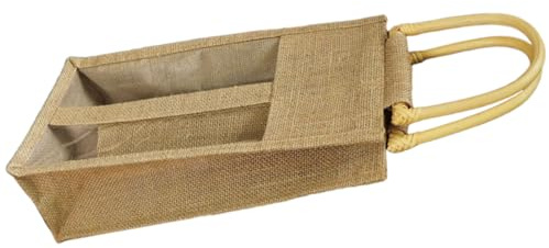 OFFSCH Flaschentüten Mit Fenster Transparente Weinflaschentasche Wiederverwendbare Handgeschenktüte Verpackungszubehör Weihnachts-weingeschenktüten Weinflaschen-geschenkbox