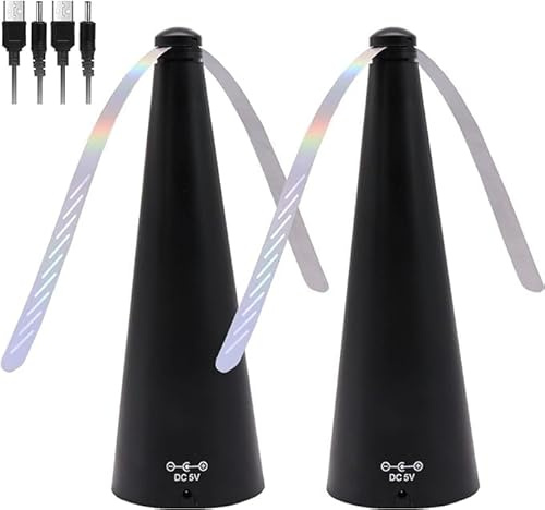 Panngu 2 unidades de ventilador de mesa contra moscas y avispas, modo de arranque 2 en 1