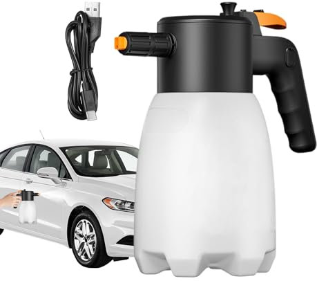 Pulverizador de espuma de lavado de coches, pulverizador de espuma para lavado de coches,Pulverizador de espuma multifuncional - Herramienta de limpieza eléctrica de 1,8 L, suministros de veh