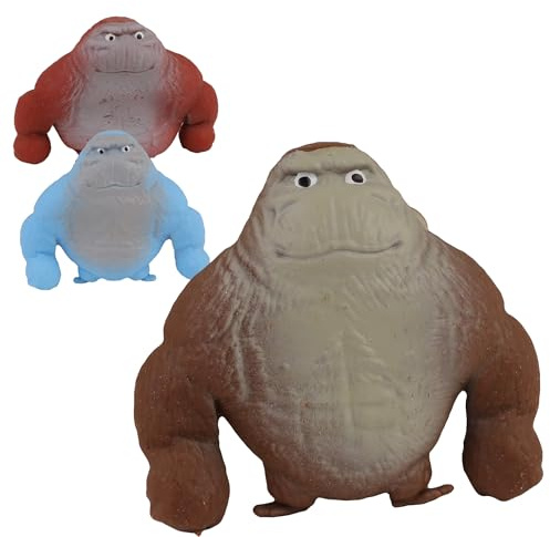 FLYPOP'S - Gorilla Anti-Stress - Gioco da Fiera - 037222 - Colore Casuale - Sabbia - Bambino - Adulto - Riabilitazione - Giocattolo Sensoriale - Regalo - Compleanno - A Partire da 3 Anni