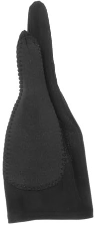 Operitacx Black Gloves Men Artist Glove for Drawing Tablets Fingers Reusable for Winter