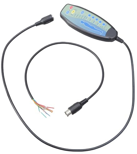 Telecomando per massaggio a 4 modalità per sedia reclinabile con porta femmina a 8 pin Selezione intensità di riscaldamento Cavo da 50,8 cm 12 VDC Sedia sollevabile elettrica con riscaldamento