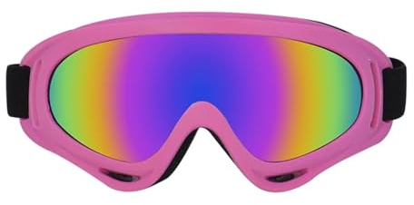 Hundglasögon, husdjur solglasögon kör husdjur solglasögon glasögon för hundar djur justerbara valpar hundglasögon (rosa)