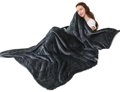 Portable Heated Shawl, 80 * 150 cm/130 * 160 cm Waschbar Elektrische Decke Smart Thermostat Flanell & Nickerchen Heizung Warmen Körper(80X150CM)
