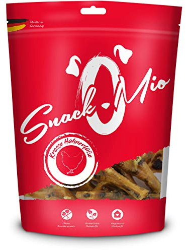 SnackOMio - Friandise Premium pour Chiens - Pieds de Poulet croustillants, sans céréales, 1 Paquet (1 x 700g)
