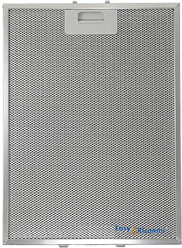 Easyricambi® Filtro in metallo antigrasso alluminio cappa Elica AEG BOSH - KREA 380x283x9 mm