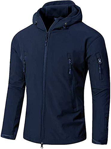 VADOOLL Taktisk jacka för män, softshell-fleece, utomhusrock, varm vinterjacka, militär, softshell-taktisk jacka
