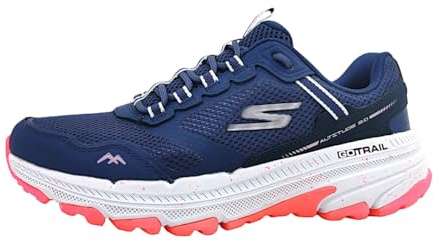 Skechers Femme Go Run Altitude 2.0-Ravine Women's Trail Running Shoes, Navy Leather/Pink Trim, 39 EU