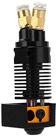 Eujgoov 2 in 1 Out 2 Color Extrusion Montierter Extruderkopf, Hotend Extrusionskopf Kopf Dual Gear Extruder Dual Hole Feed Hot End Assembly CR 10 Serie und Ender 3