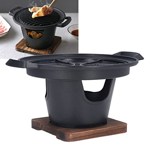 Topyond Portable Die Cast Aluminum Tabletop Grill - Small Barbecue Stove for Camping, Picnics, and Gatherings