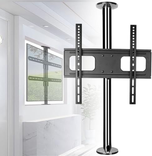 Adjustable TV Mount - 360 Degree Rotating Frame Floor Stand, Rotating Divider Shelf, Rotating TV Cabinet, Rotating Base, for 32-55 Inch LED Screens