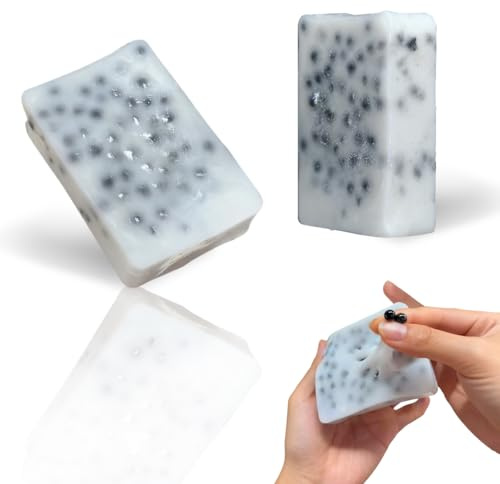 Pimple Popping Toy, Stress Toys Relief Sensory Fidget, Soft TPR Material Pimple Popper Toy for Anxiety Relief, Office Desk Focus and Relaxation - 2 Pack