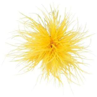 WANYIG Federbrosche Damen Feder Brosche Anstecker Vintage Broschen für Kleidung Fluffy Straußenfeder Fransen Ansteckblume für Abendkleid Hochzeit Party Fasching Zubehör
