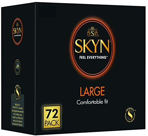 SKYN Skynfeel - Preservativi extra grandi (72 pezzi) | Preservativi senza lattice, larghezza 56 mm