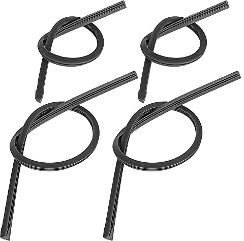 X AUTOHAUX 4pcs 450mm 650mm 17.5 25.5 8x10mm 3 Section Car Windshield Wiper Blade Refill