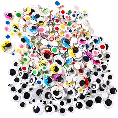 Svarta Vita Plastögon Svart Vit Plastic Eyes Vingliga ögon Självhäftande Stor Vingliga ögon Klistermärke Stort Hantverk ögon Med Färgade ögonfransar för Scrapbooking Hantverk Docka Tillbehör