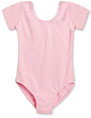 ROYAL SMEELA Mädchen ballett trikot Kurzarm Ballettanzug für kinder Ballett Body TanzBody Turnanzug tanz trikot für Mädchen sportbody ballet leotard schwarz ballett tanz trikot ballet anzug kinder