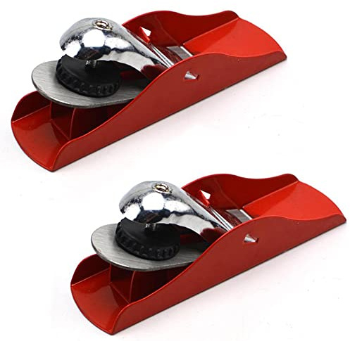 2 Pack Wood Hand Planes One-hand Planes Woodworking Pocket Plane Adjustable Block Planer Cleaning End Grain Planes 6.29 Inch