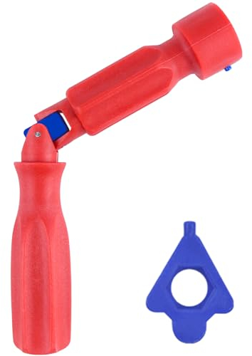 Wc Sitz Montageschlüssel Universal Toilettendeckel Schlüssel 10/13 mm Wc Montageschlüssel Rot Kunststoff Montageschlüssel für Wc-Sitz, für Toilettensitz Montage Ausbau Reparatur Schlüssel