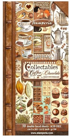 Collectables 10 sheets 15x30,5 (6”x12”) - Coffee and Chocolate