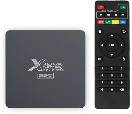 X96QPRO 2GB de RAM y 16GB de ROM Box Android TV Box Media Player Alta calidad (Android 11.0) con mando a distancia y cable HDMI, Reproductor multimedia Caja TV 4K