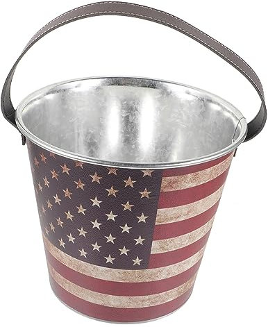 PHENOFICE Seau à Glace Vintage pour Stockage De Glaces Et Bouteilles Seau Réfrigérant Pratique pour Bars Restaurants Et Fêtes