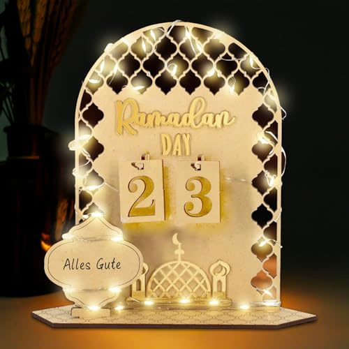 Ramadan Kalender,Diy Ramadan Dekoration Aus Holz,Ramadan Kalender Aus Holz,Eid Mubarak Dekoration,Ramadan Holz Diy Lampe Licht,Ramadan Deko,Diy Holz Eid Mubarak Ornament Dekorationen