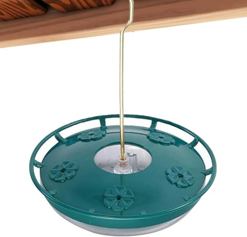 Kolibri-Futterspender zum Aufhängen, Wasserspender für Wildvögel, Kolibri-Futterspender, Eichhörnchensichere Futterstation für Garten und Hof, 24 x 20 cm, ABS-Materialien