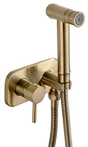 VFBCRDSJ Spruzzatore per Bidet con Acquada e Calda Set Di Spruzzatori per Doccia Portatili in Ottone per Pannolini in Stoffa Montaggio a Parete Rubinetto per Bidet per Doccia con Maniglia Singola per