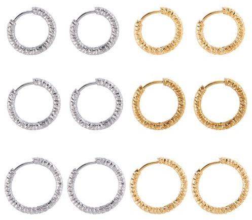 SUNNYCLUE 1 låda med 24 gyllene örhängen 303 silver- och guldkrokar i rostfritt stål för smycken och accessoarer för kvinnor