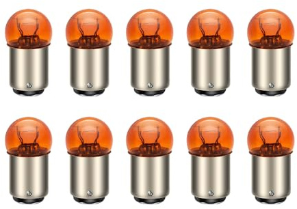 SOFOC 1157 P21/5W BAY15D Lampadina Ambra Gialla G18 12V 10W per Frecce Auto/Moto Luci Posizione Laterali Anabbagliante/Abbagliante 10pcs