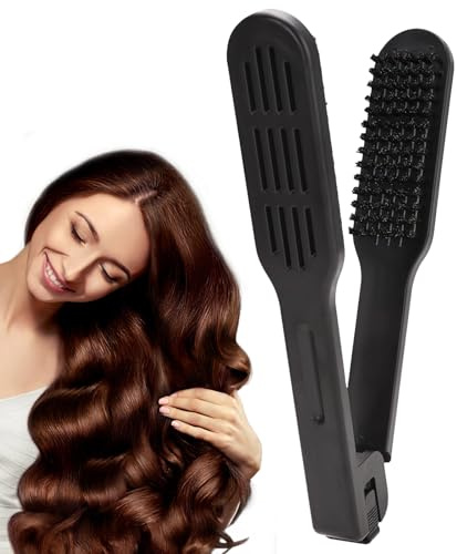 Peine Alisador para Cabello,Peine Estilizador en Forma de V - Herramientas de Salón para Alisar, Desenredar y Cardar para Adolescentes, Mujeres y Niñas