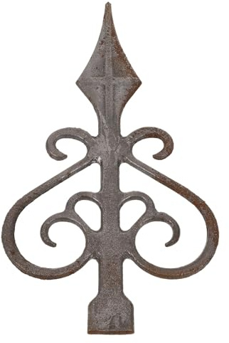 CALLARON Fence Finials Metal Post Tops Pointed Design, Outdoor Gate Decoration for Garden and Lawn Spaces