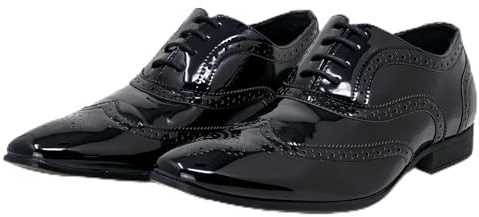 Smokies Lackschuhe George klassischer Schnürer Herrenschuh Smokingschuhe, (45 EU George schwarz)