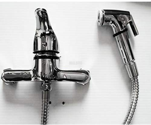 Hand HELD Muslim Shower Bidet Spray Douche SHATTAF and Mixer TAP KIT