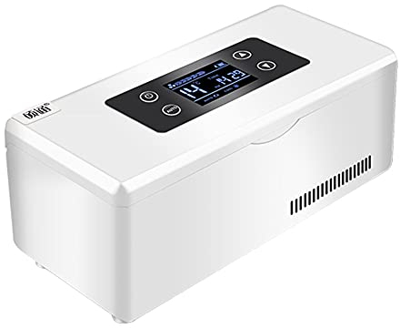 GEREP Custodia per Raffreddatori di Insulina Borsa Termica per Insulina con Display Temp per Diabetici Che Trasportano, Lavorano/D / 225×103×95mm