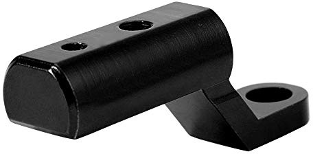 Soporte de montaje de espejo retrovisor, soporte de extensión de espejo retrovisor base de soporte de ganchos para motocicletas Scooter(Negro)