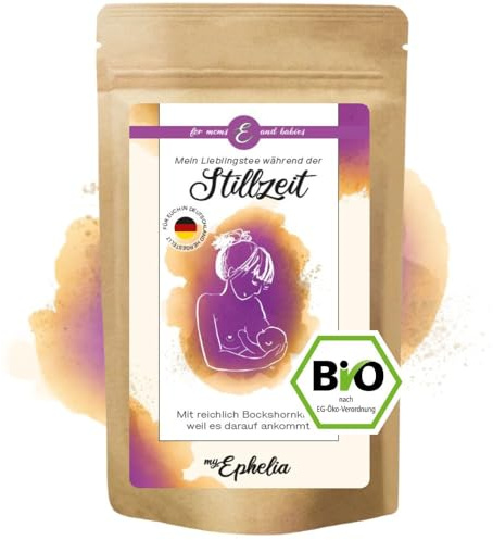 myEphelia | Bio Stilltee für Mütter nach der Geburt | mit reichlich BOCKSHORNKLEE (21%) | bis zu 55 Tassen | professionell abgestimmte Bio-Rezeptur, Kräutertee für Mütter nach der Geburt, extra viel Bockshornklee