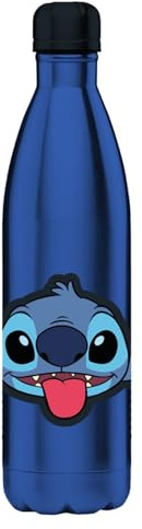 Hômadict BOUTEILLE ISOTHERME DISNEY - Gourde Inox Réutilisable Stitch face - Maintien chaud et froid 12h - Pour sport, voyage, quotidien, 500ml - BPA Free - Licence Officielle