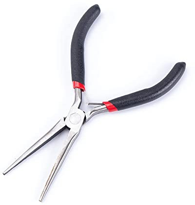 Pince à Bec Longue Professionnelle Mini pour Bijoux - Outil de Réparation et Fabrication Forceps