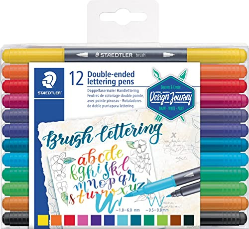 STAEDTLER Textmarker Set Lettering Doppelspitze (5 Stück)