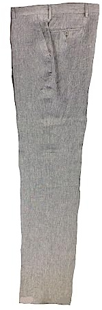 ALVIPERI Pantalone Uomo Classico Puro Lino vestibilità Comoda Taglie Forti e calibrate Fino alla tg.71 (58, Grigio)
