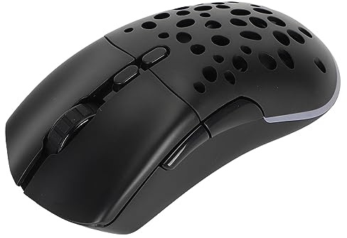 Gugxiom Dual-Mode-Funkmaus, RGB-hintergrundbeleuchtete Ergonomische Gaming-Maus mit 6 Einstellbaren DPI und 7 Programmierbaren Tasten für Gaming-Büro-Lernen